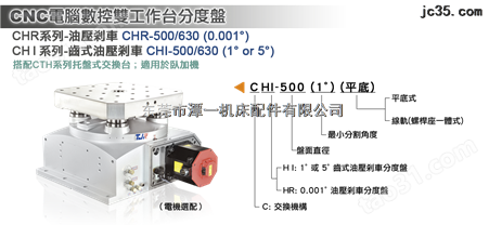 中国台湾潭佳CHI-500/CHR-500双工作台油刹分度盘